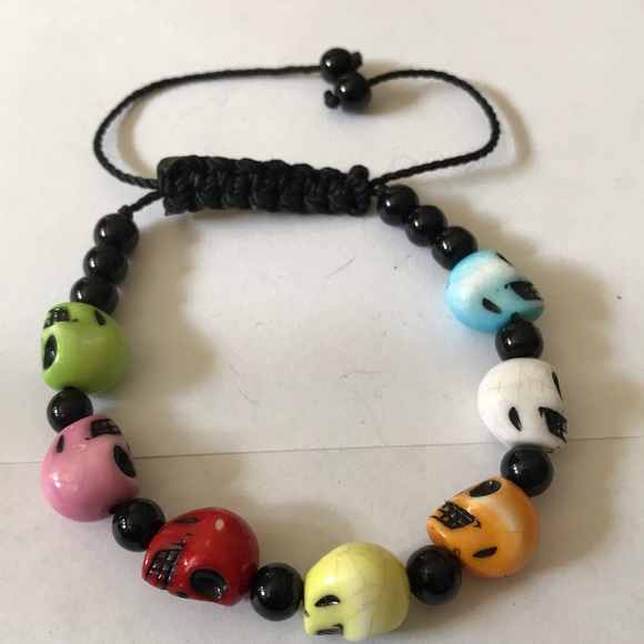 Skull adjustable bracelet - Picture 1 of 3